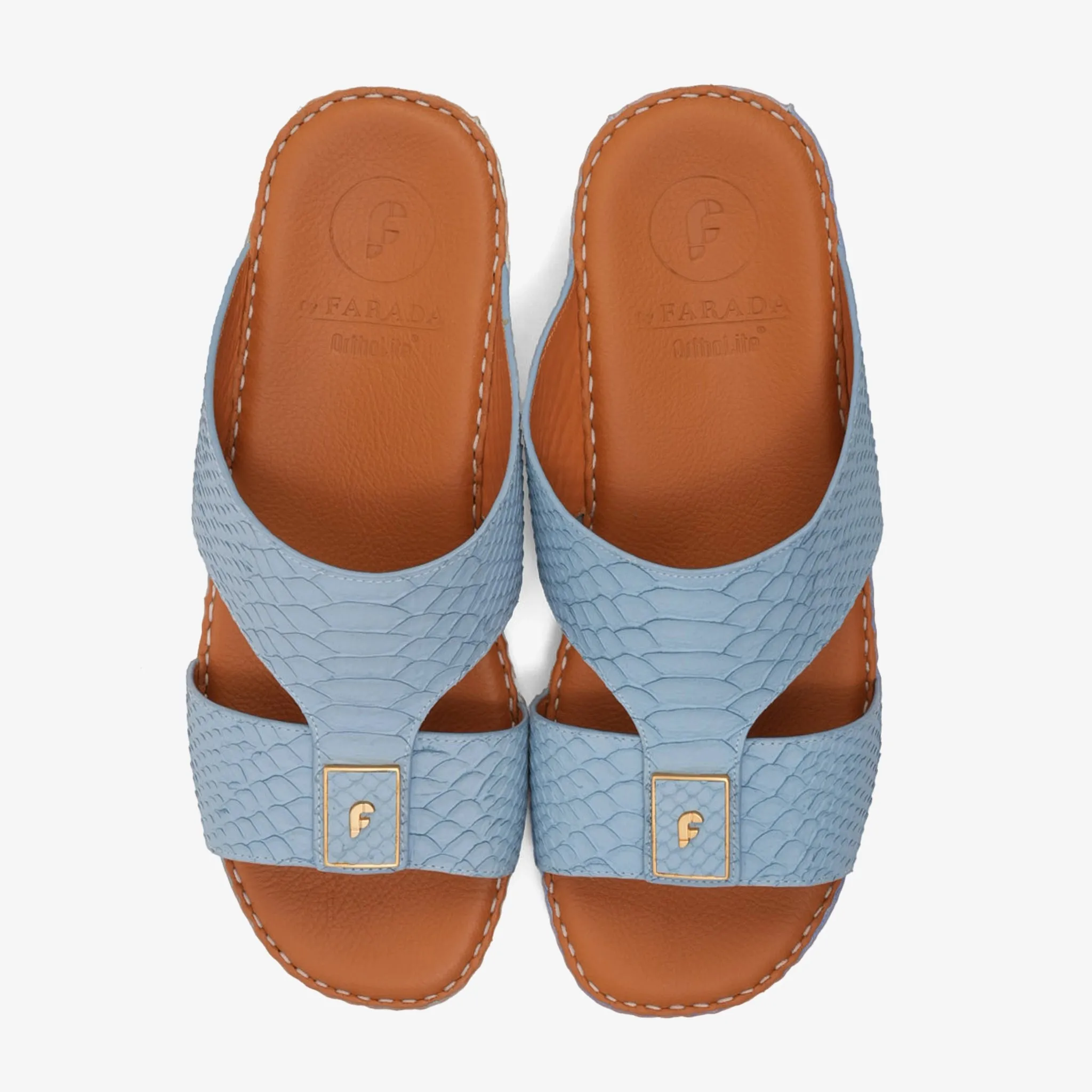 DESIGNER PITONE VENEZIANO ARABIC SANDALS SKY-BLUE