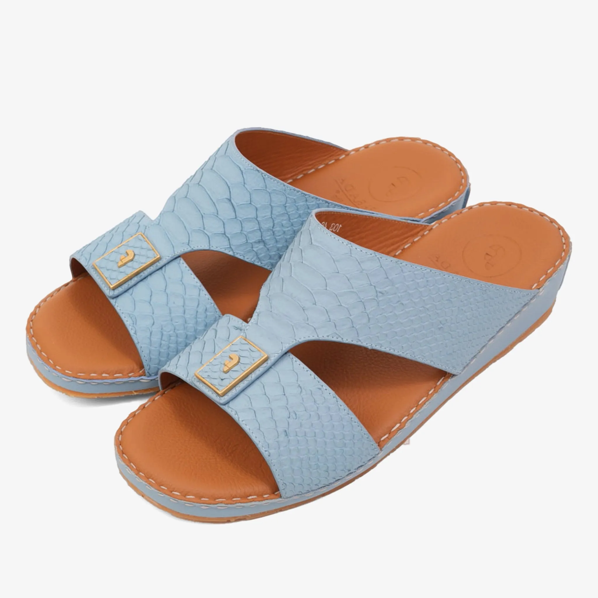 DESIGNER PITONE VENEZIANO ARABIC SANDALS SKY-BLUE