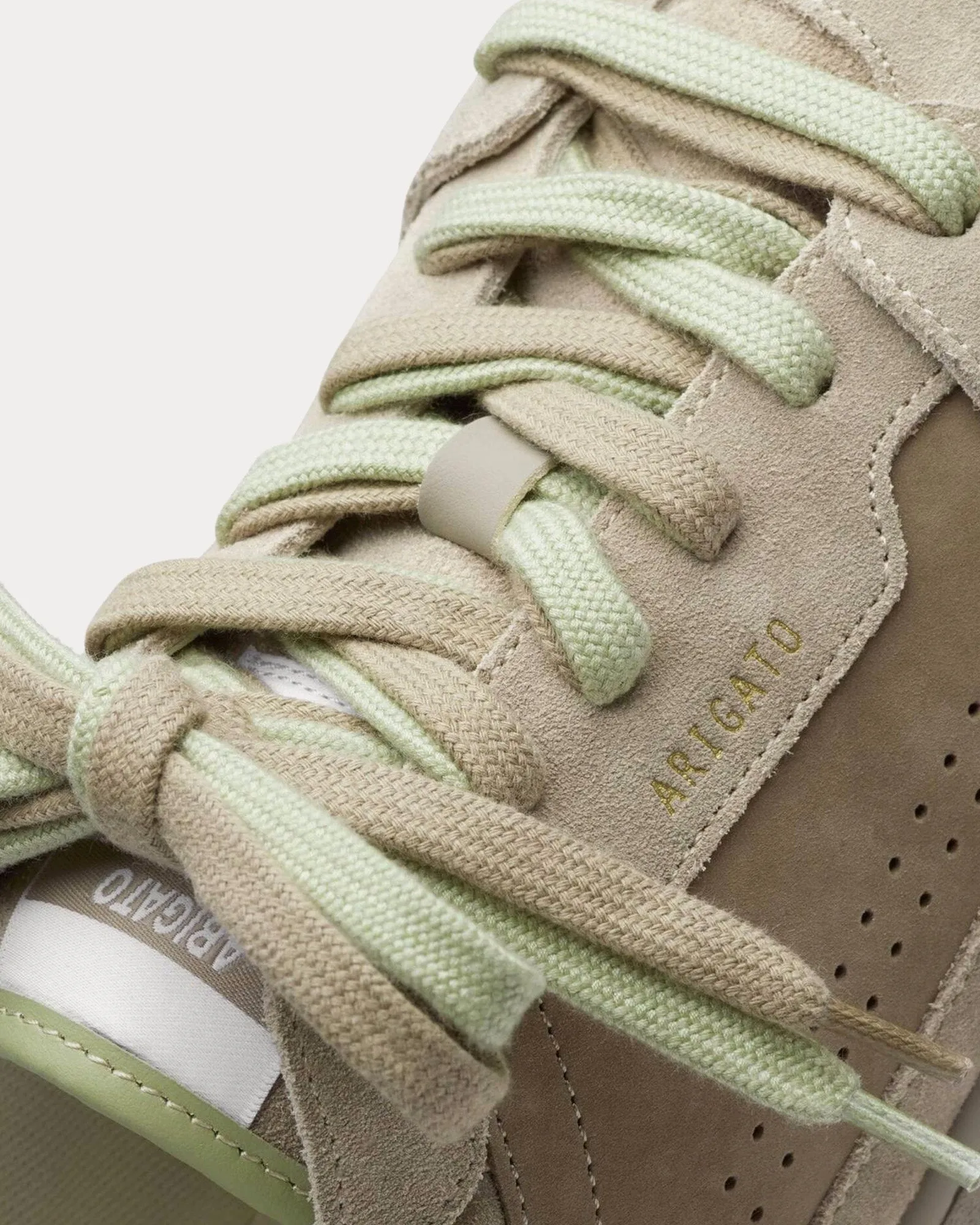 Dice Lo Dark Beige / Light Green Low Top Sneakers