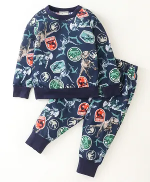 Dinosaur Printed Sweatshirt Jogger Set