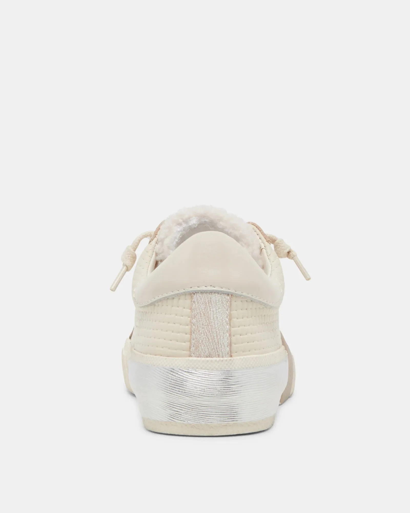 Dolce Vita Zina Plush Sneakers  Off White Woven - FINAL SALE