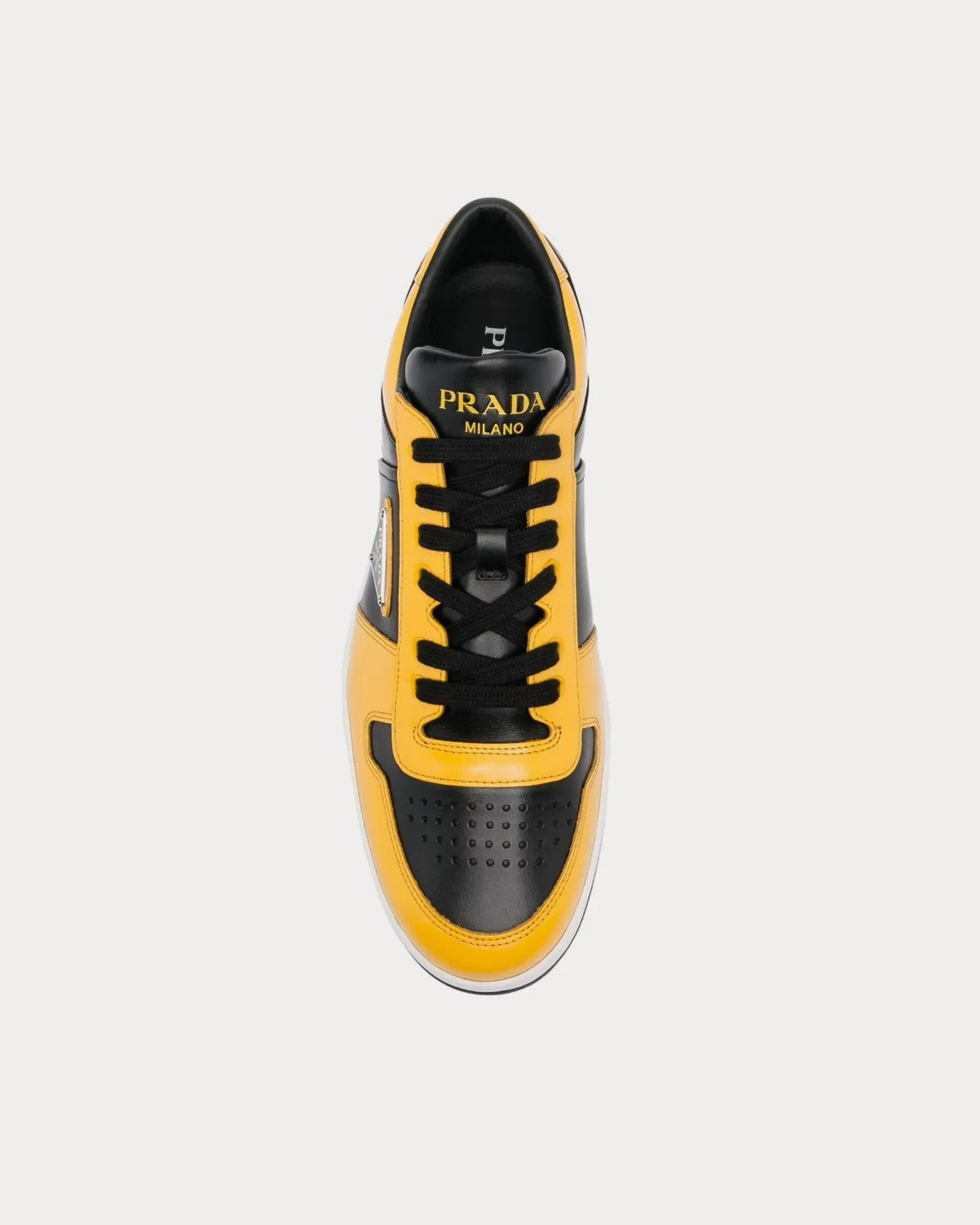 Downtown Leather Banana Yellow / Black Low Top Sneakers