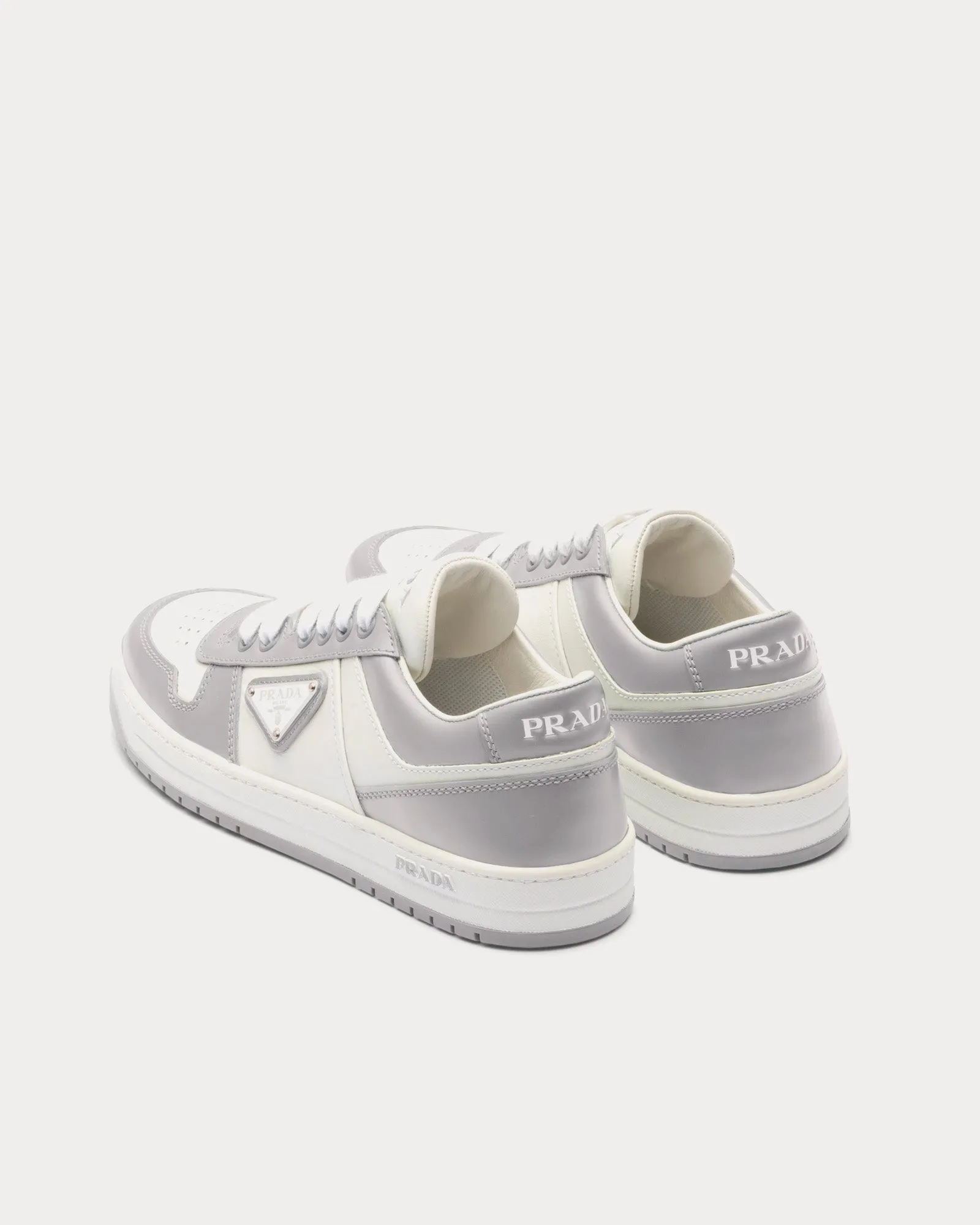 Downtown Leather White / Cornflower Blue Low Top Sneakers