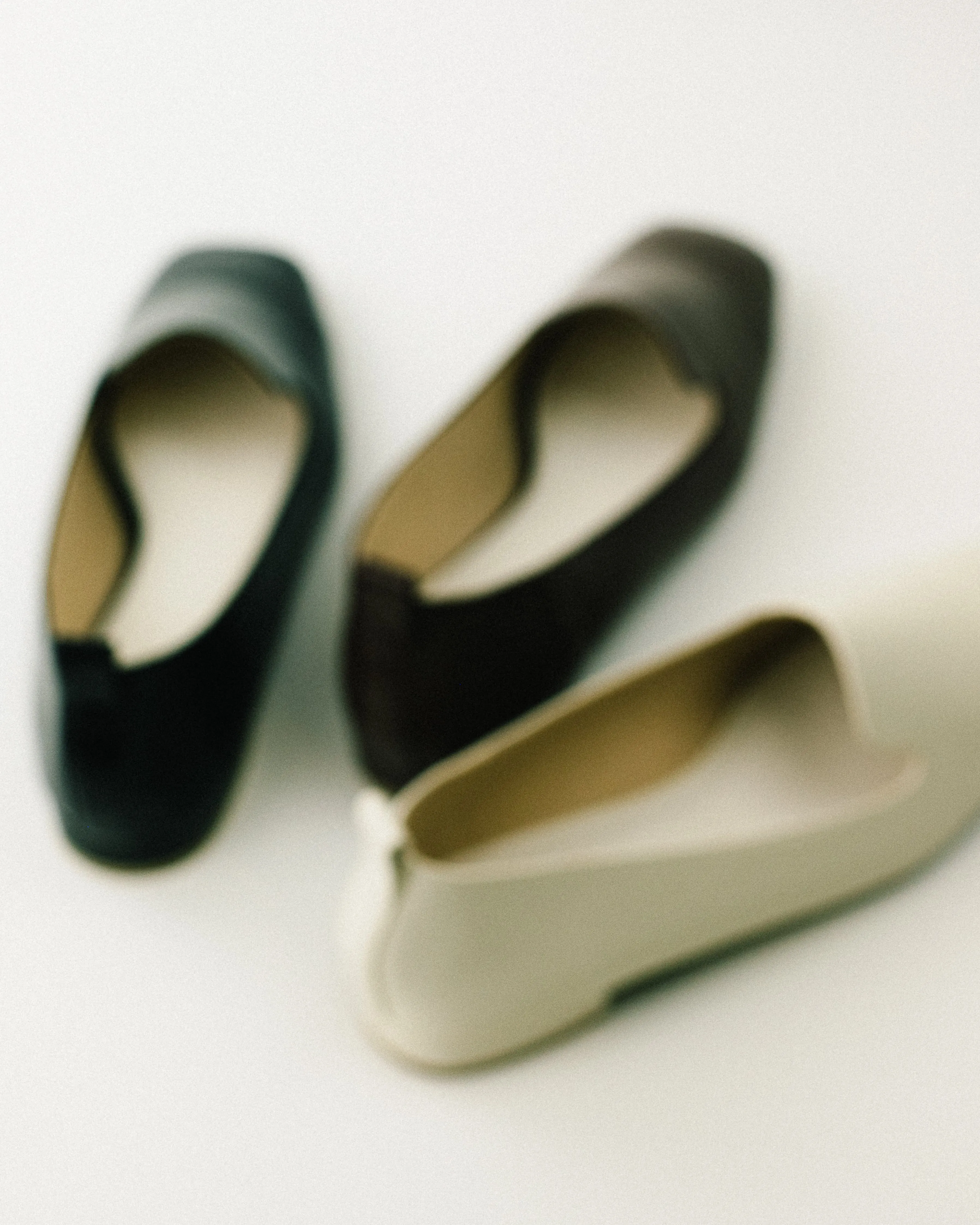 Duma Square Toe Flat Loafers (Off White)