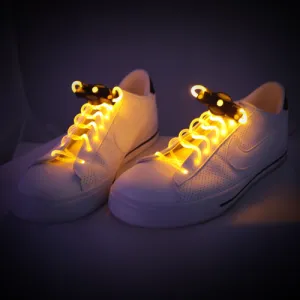 EL Wire Shoe Lace, Yellow (Pair)