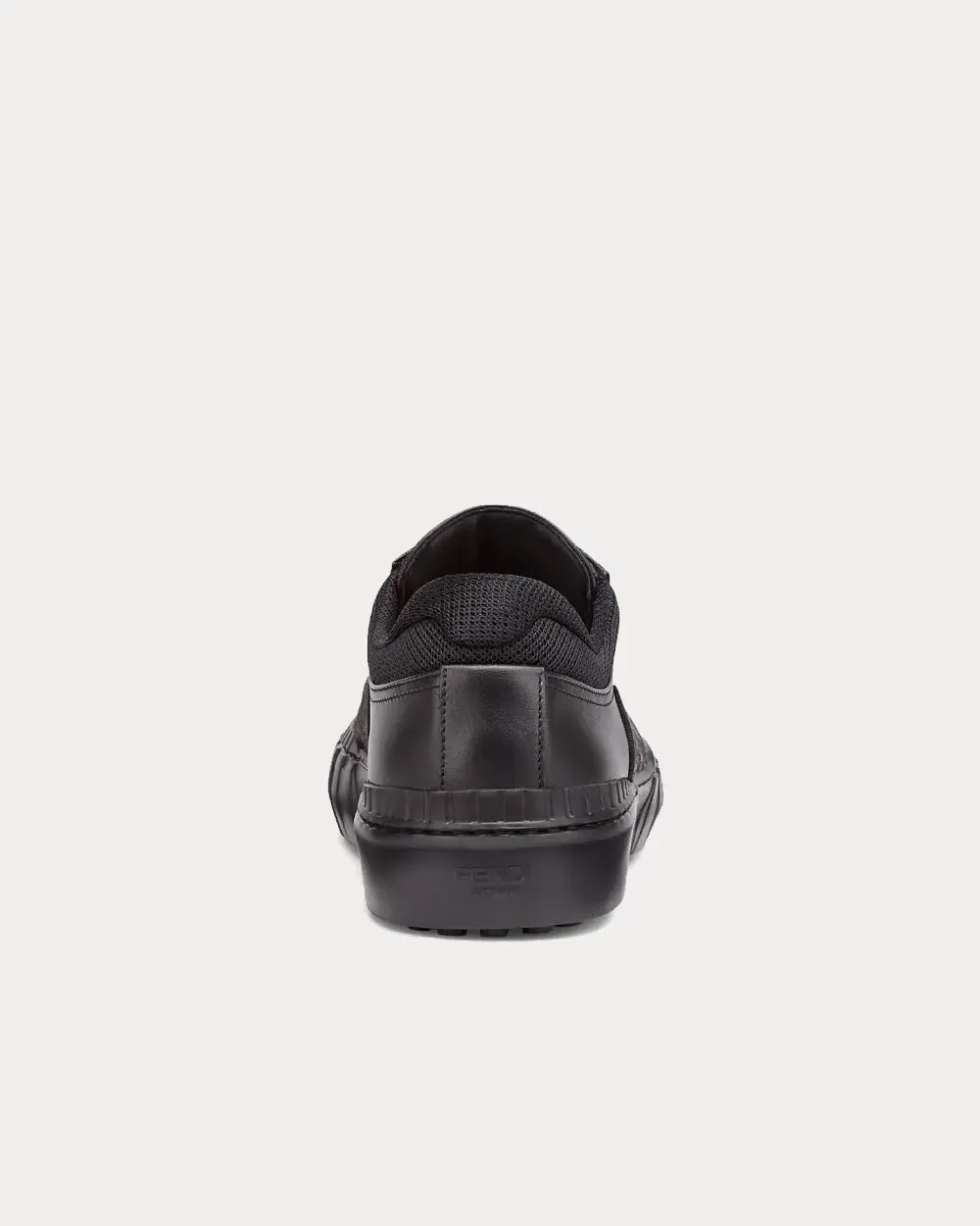 Fabric Black Low Top Sneakers