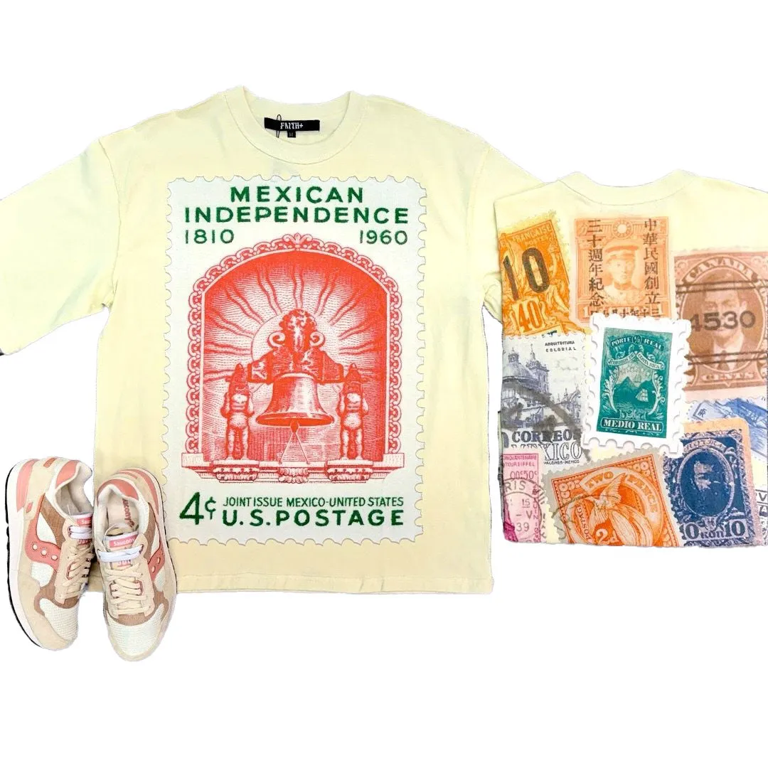 Faith Figures Letters Tee Cream combo