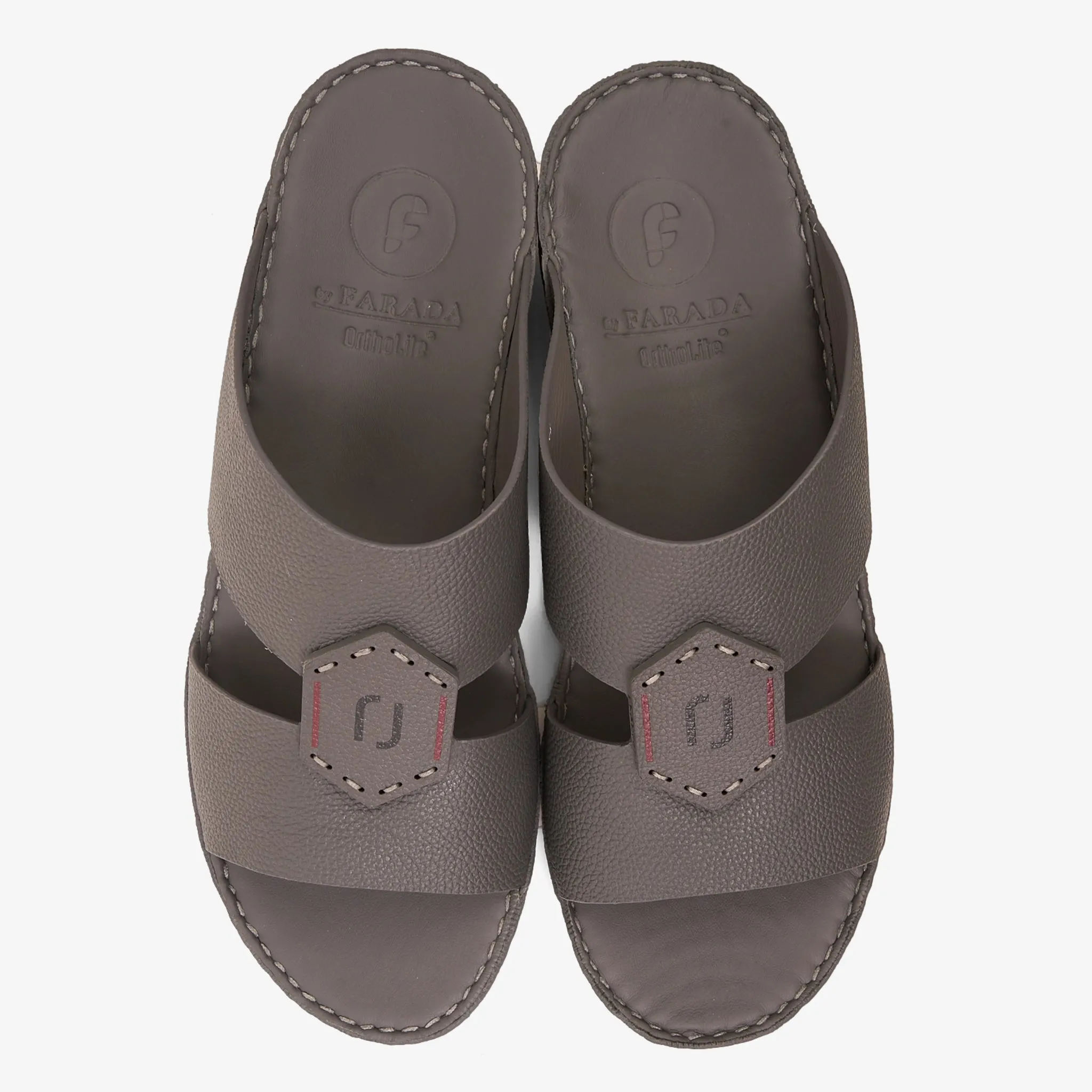 FARADA MODERN WITH BUCKLE DETAILED ARABIC SANDALS STORMY