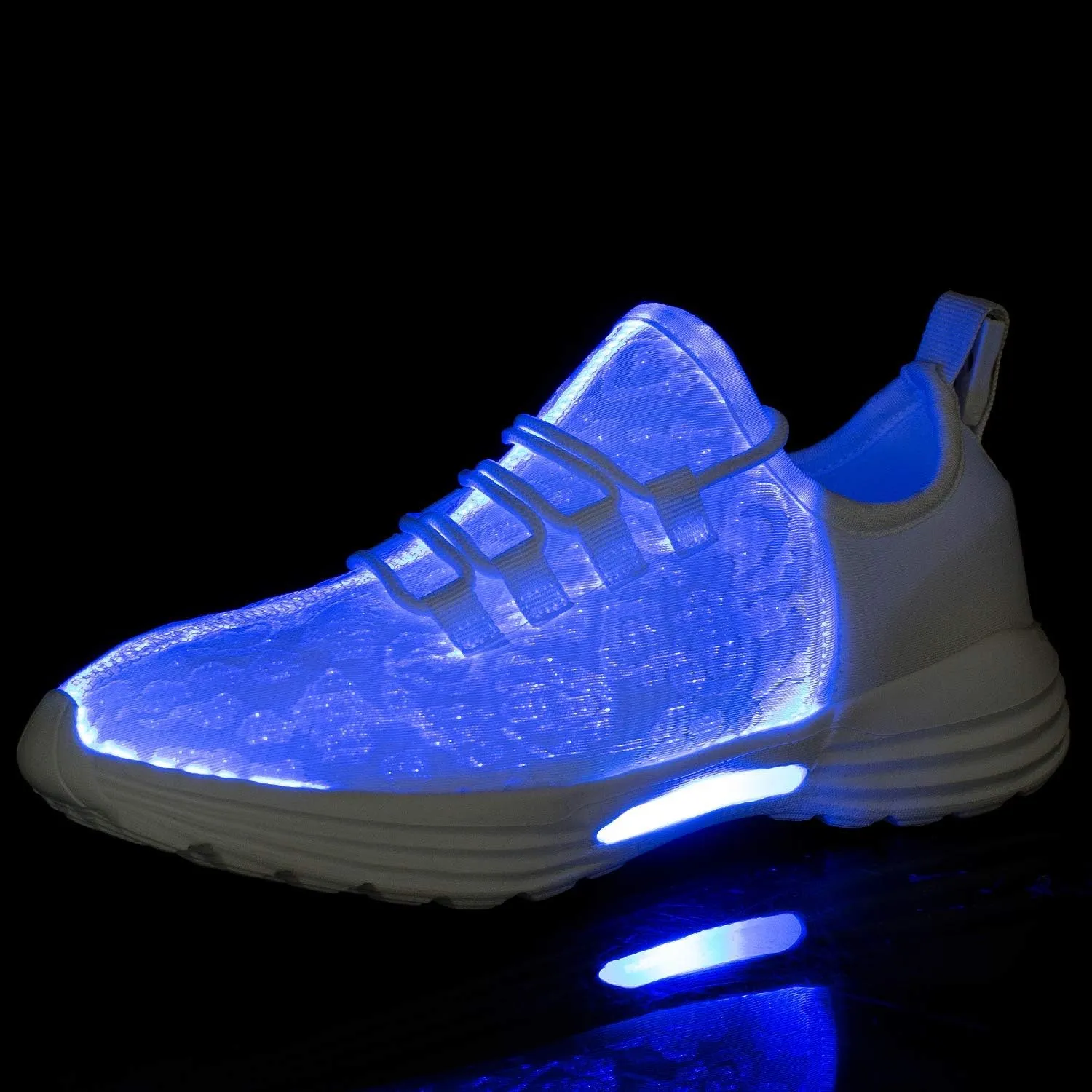 Fiber Optic LED Light Up Shoes for Women Men USB Charging Flashing Luminous Fashion Sneakers for Festivals Party
