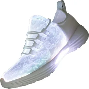 Fiber Optic LED Light Up Shoes for Women Men USB Charging Flashing Luminous Fashion Sneakers for Festivals Party