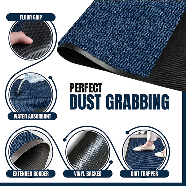 Fixtures Barrier Doorway Door Floor Mat 60cm x 120cm Blue