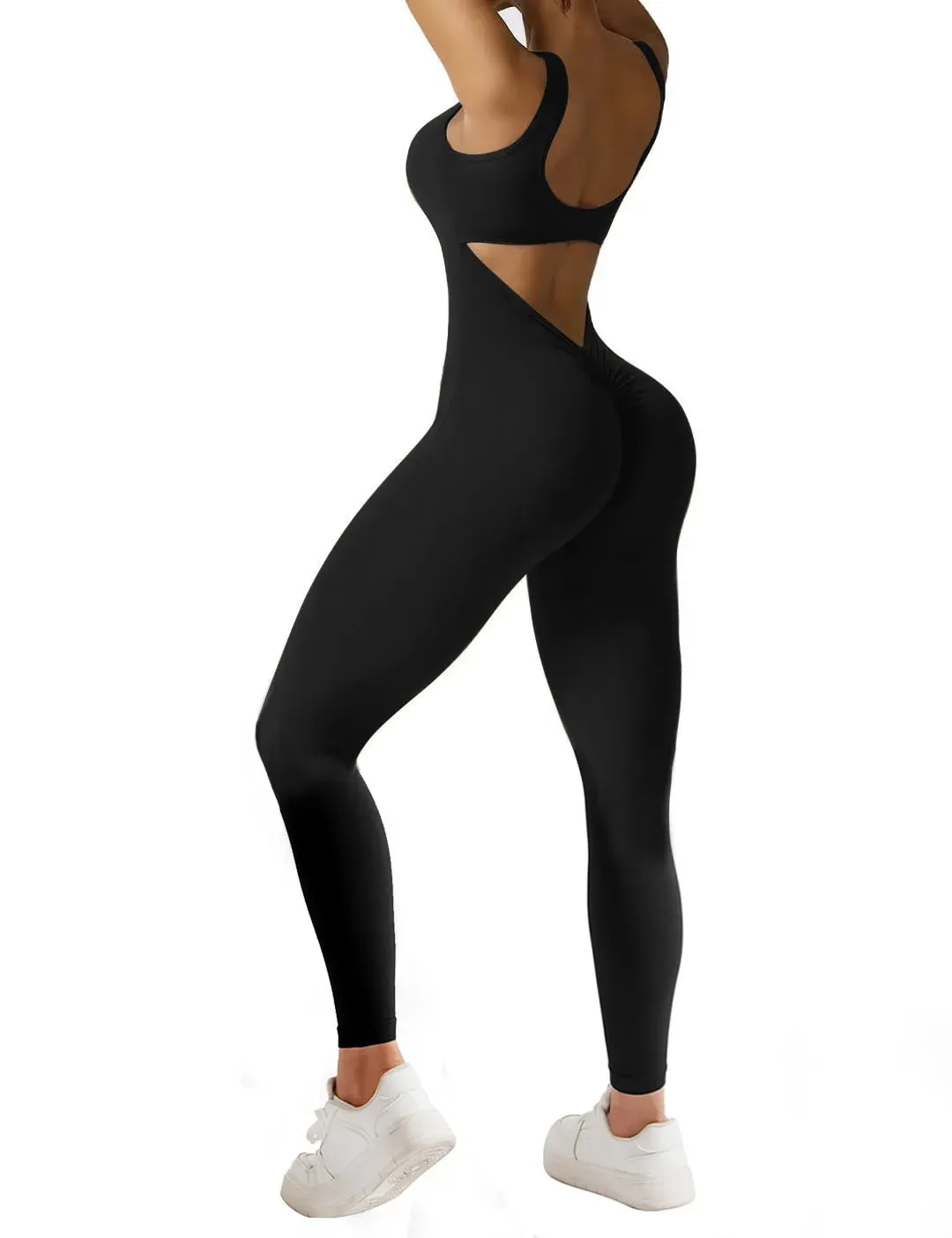 Flare Leg Yoga Jumpsuit
