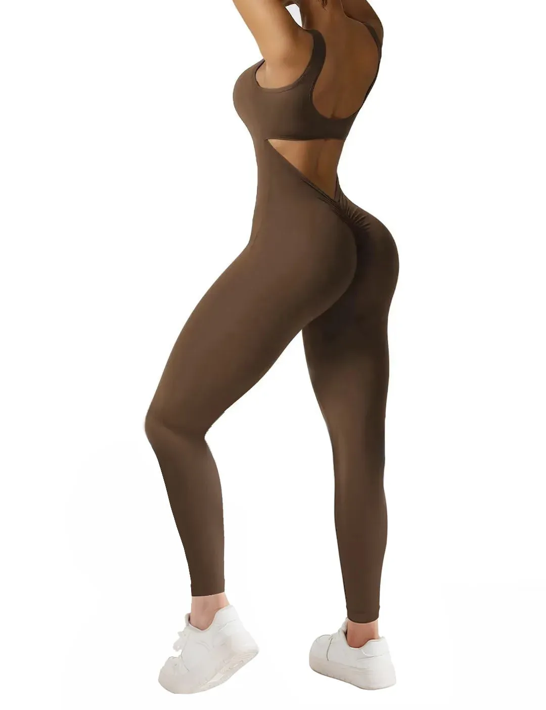 Flare Leg Yoga Jumpsuit