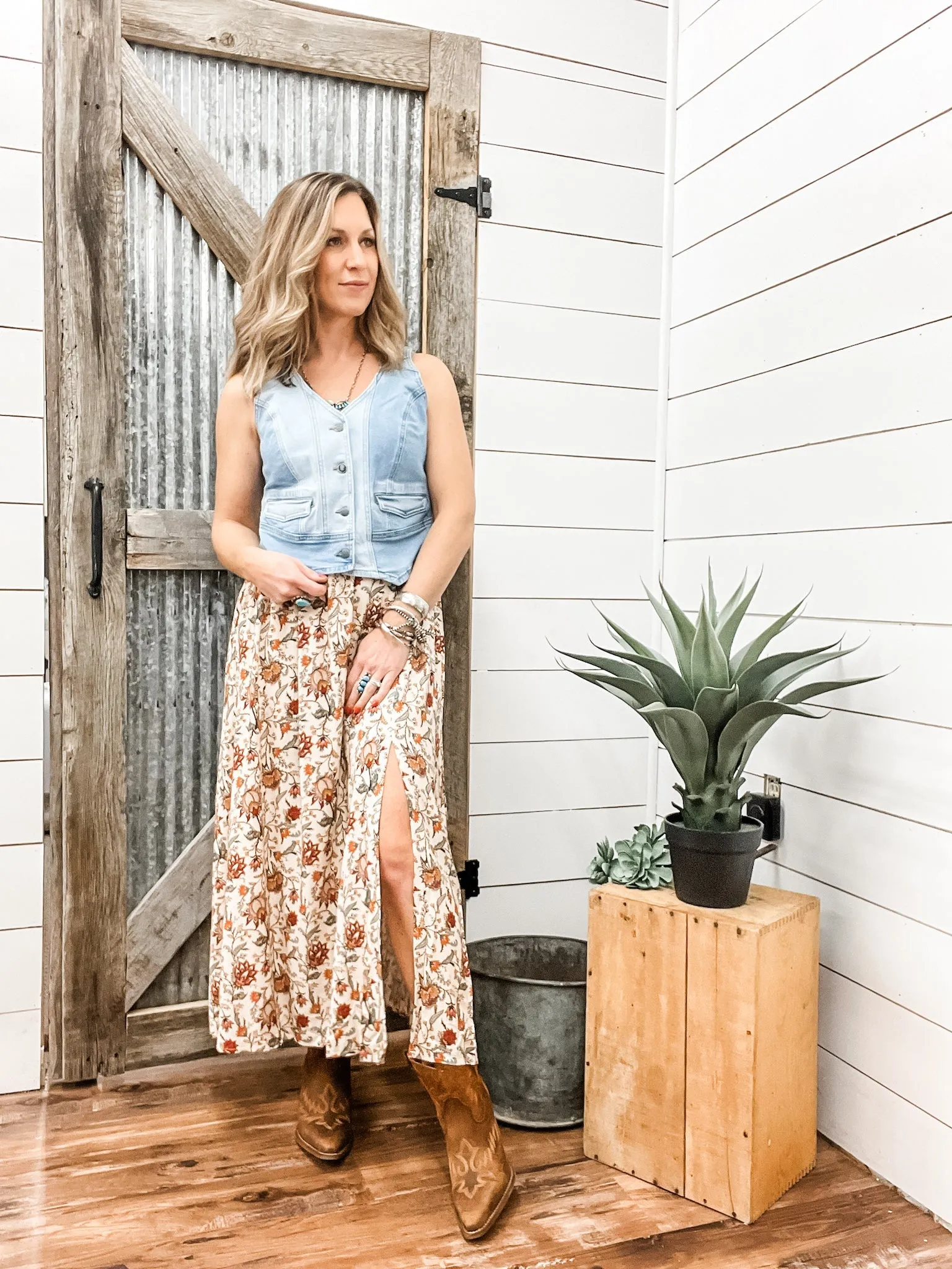 Floral Print Midi Dress