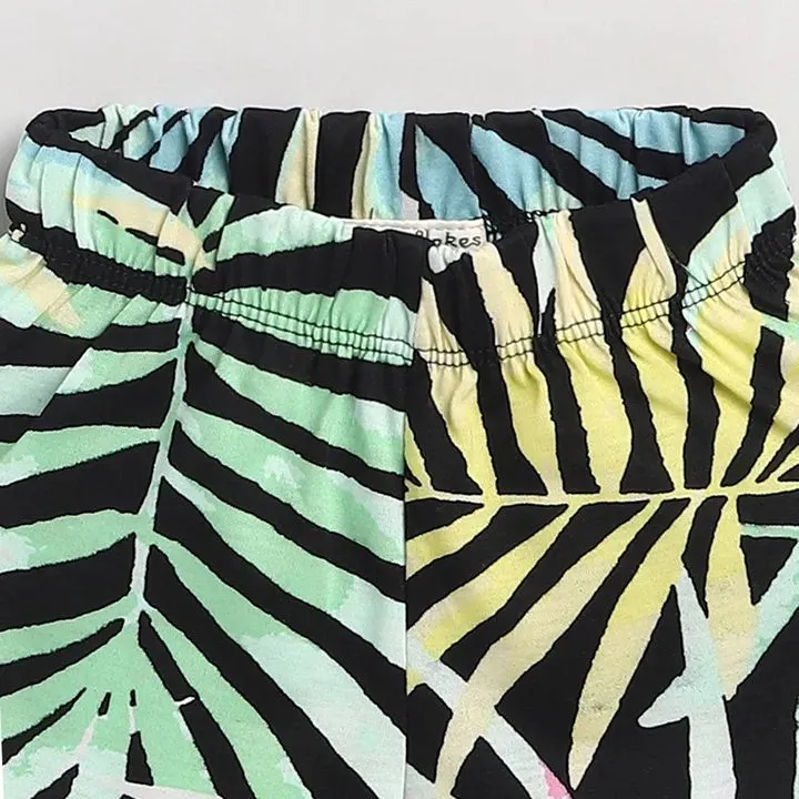 Forest Printed Half Sleeves Set