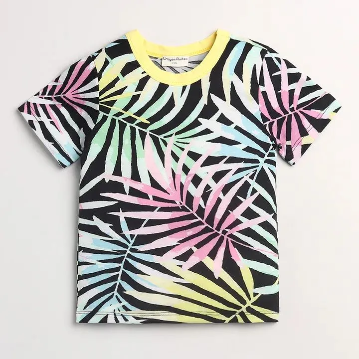 Forest Printed Half Sleeves Set