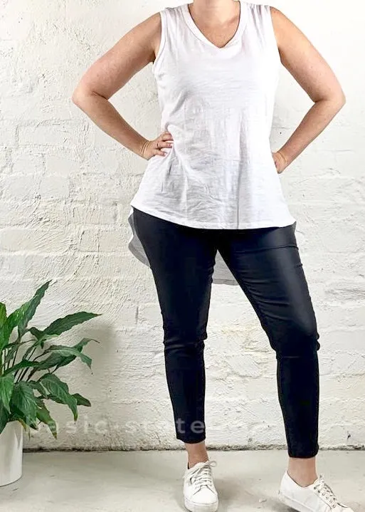 Francine Faux Leather || Black