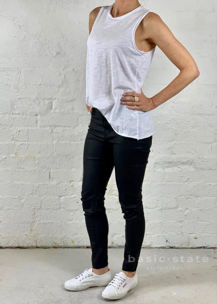 Francine Faux Leather || Black