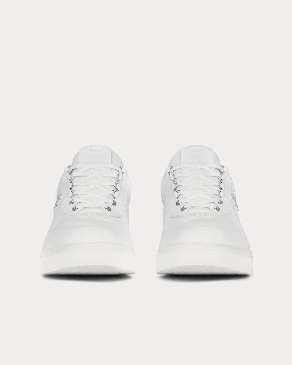 G4 Leather White Low Top Sneakers