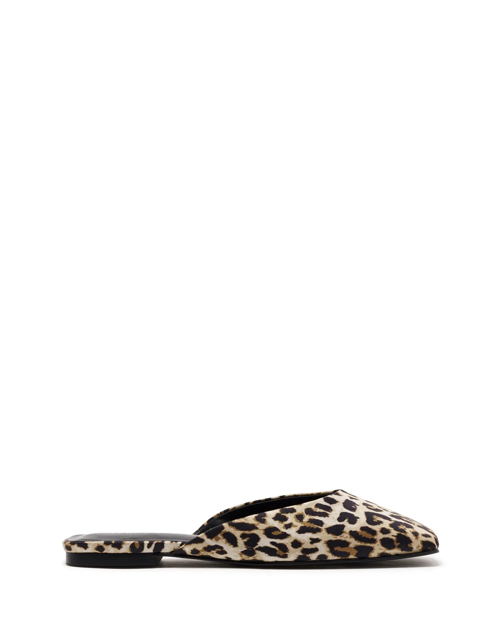Gabbi Ballet Flat Leopard Satin