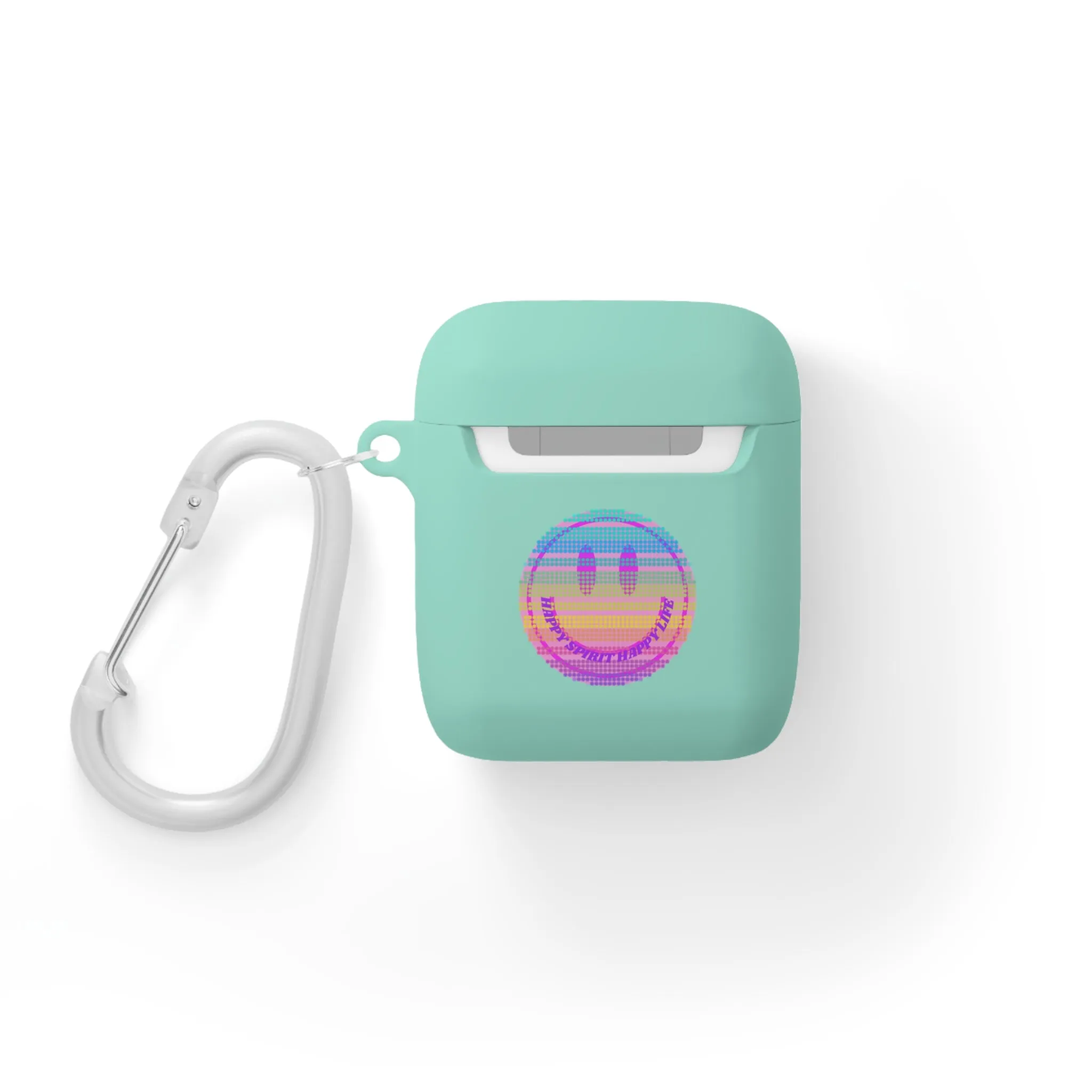 Happy Spirit Happy Life AirPods and AirPods Pro Case Cover, AirPods and AirPods Pro Case Cover, VSCO girl, Smiley Happy Life Protect