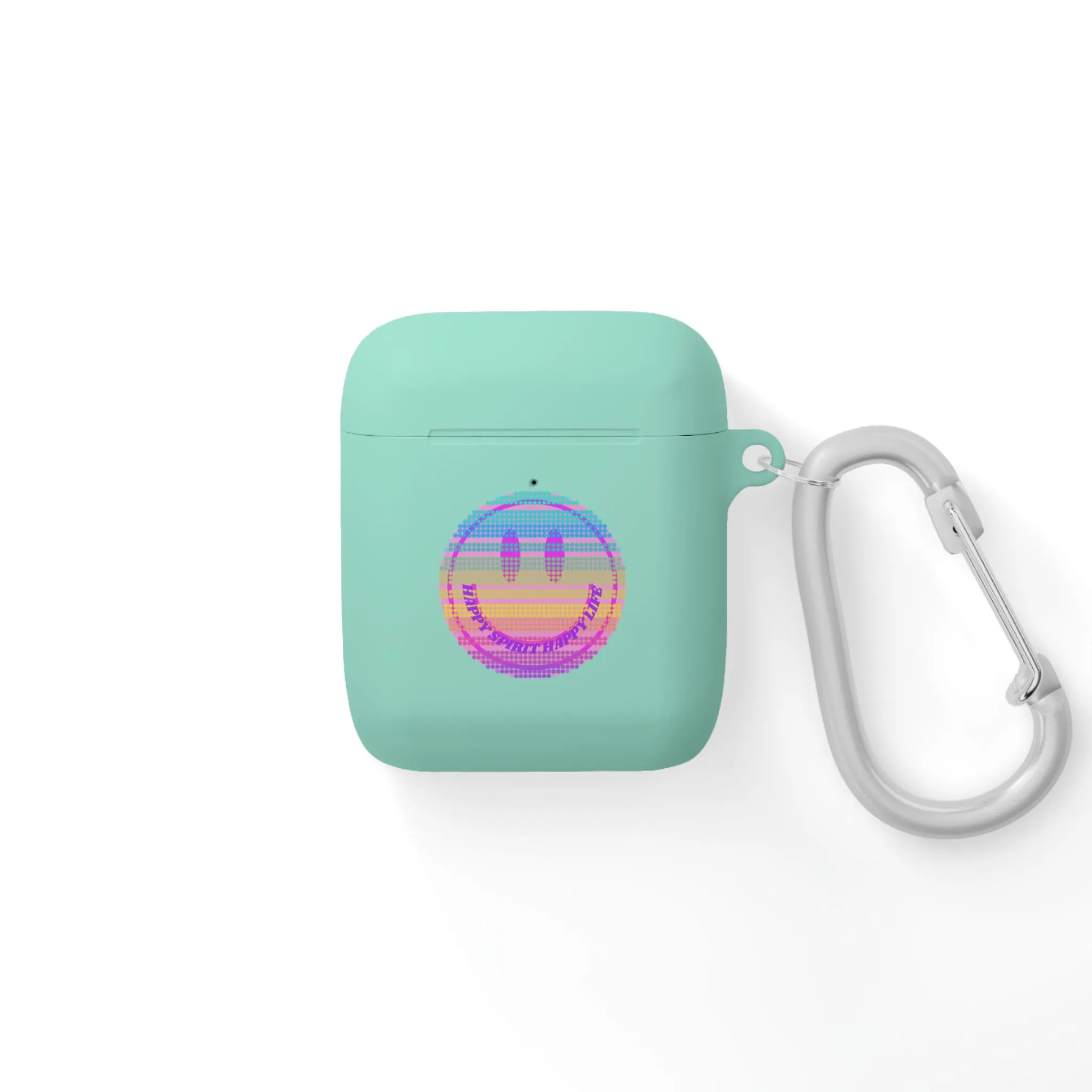 Happy Spirit Happy Life AirPods and AirPods Pro Case Cover, AirPods and AirPods Pro Case Cover, VSCO girl, Smiley Happy Life Protect