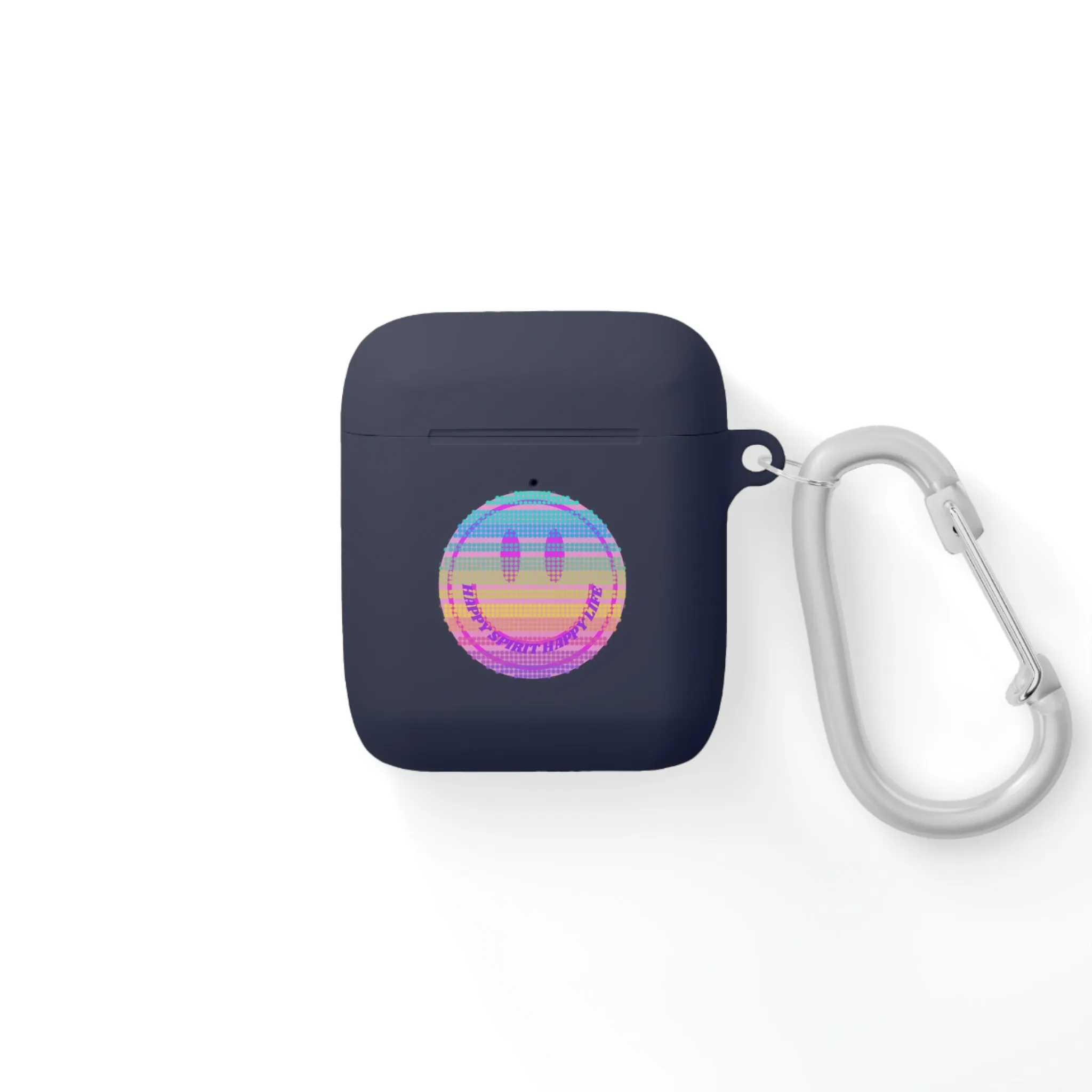 Happy Spirit Happy Life AirPods and AirPods Pro Case Cover, AirPods and AirPods Pro Case Cover, VSCO girl, Smiley Happy Life Protect