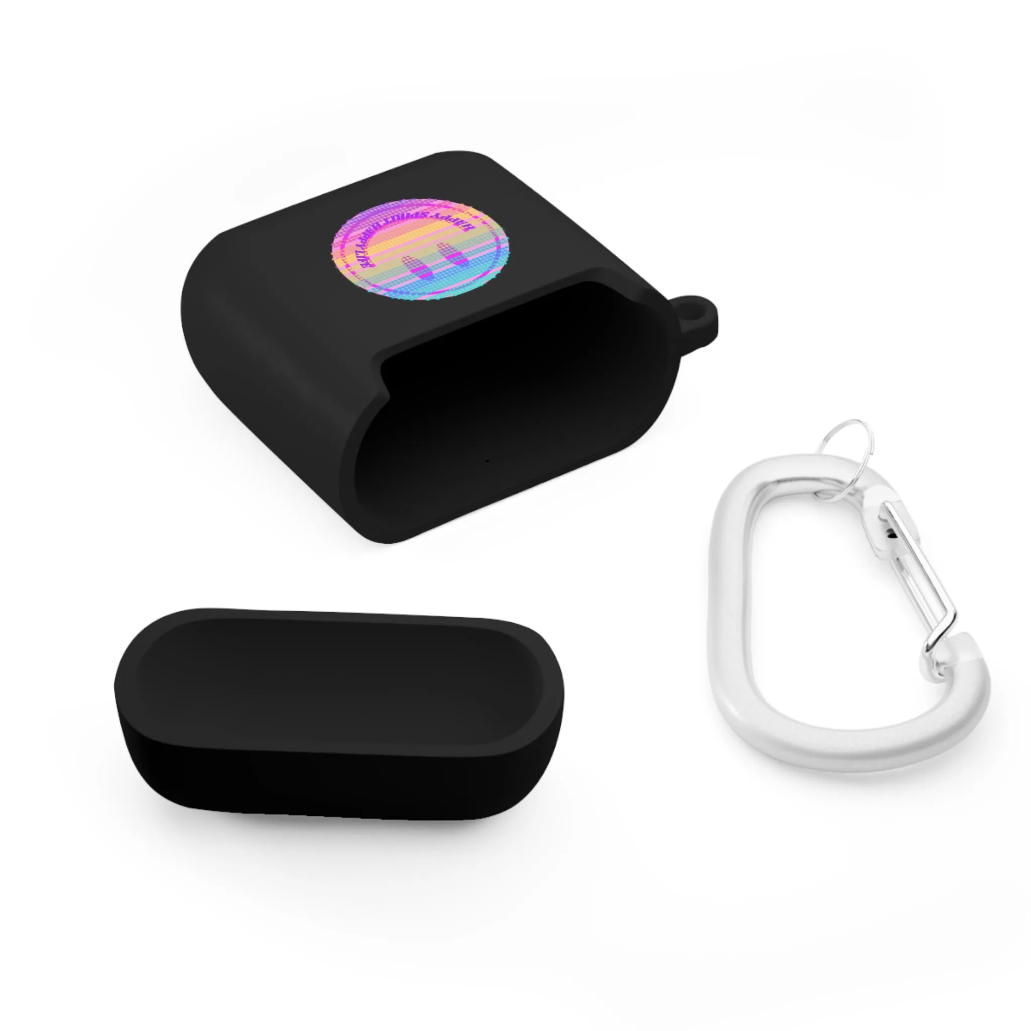 Happy Spirit Happy Life AirPods and AirPods Pro Case Cover, AirPods and AirPods Pro Case Cover, VSCO girl, Smiley Happy Life Protect