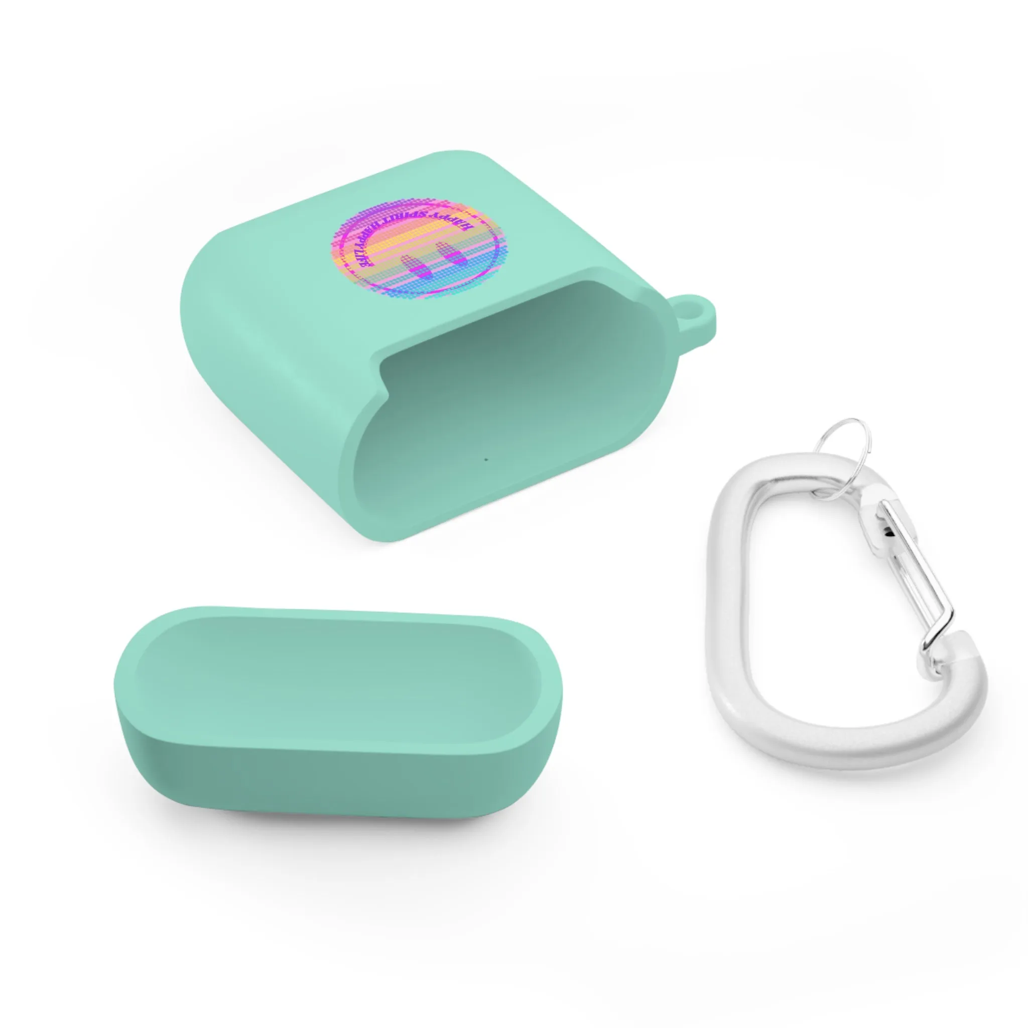 Happy Spirit Happy Life AirPods and AirPods Pro Case Cover, AirPods and AirPods Pro Case Cover, VSCO girl, Smiley Happy Life Protect