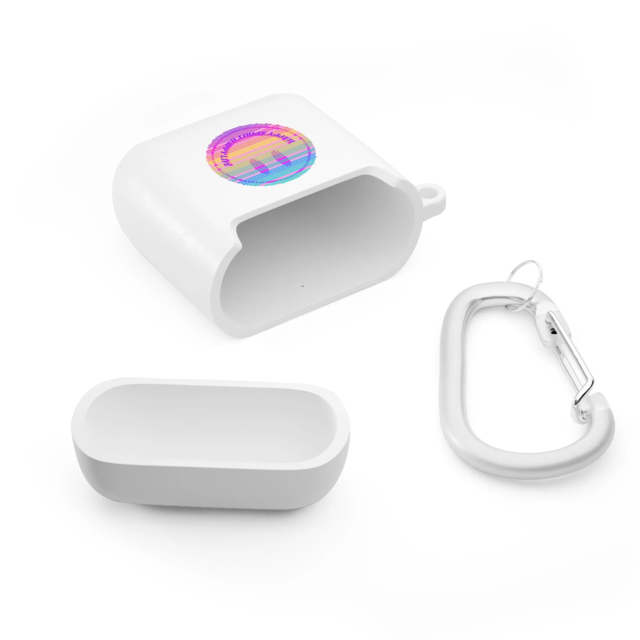 Happy Spirit Happy Life AirPods and AirPods Pro Case Cover, AirPods and AirPods Pro Case Cover, VSCO girl, Smiley Happy Life Protect
