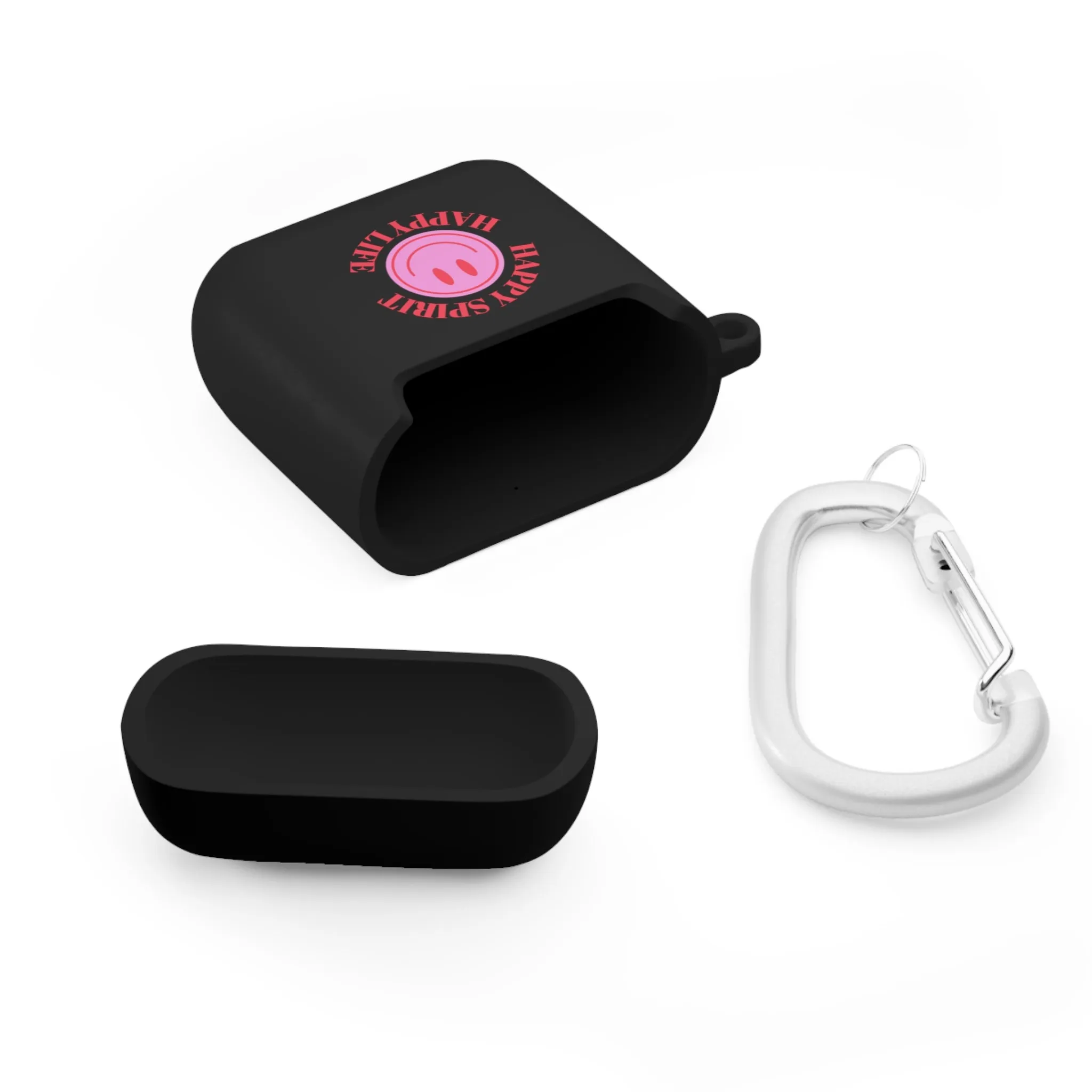 Happy Spirit Happy Life AirPods and AirPods Pro Case Cover, AirPods and AirPods Pro Case Cover, VSCO girl, Smiley Happy Life Protector Case
