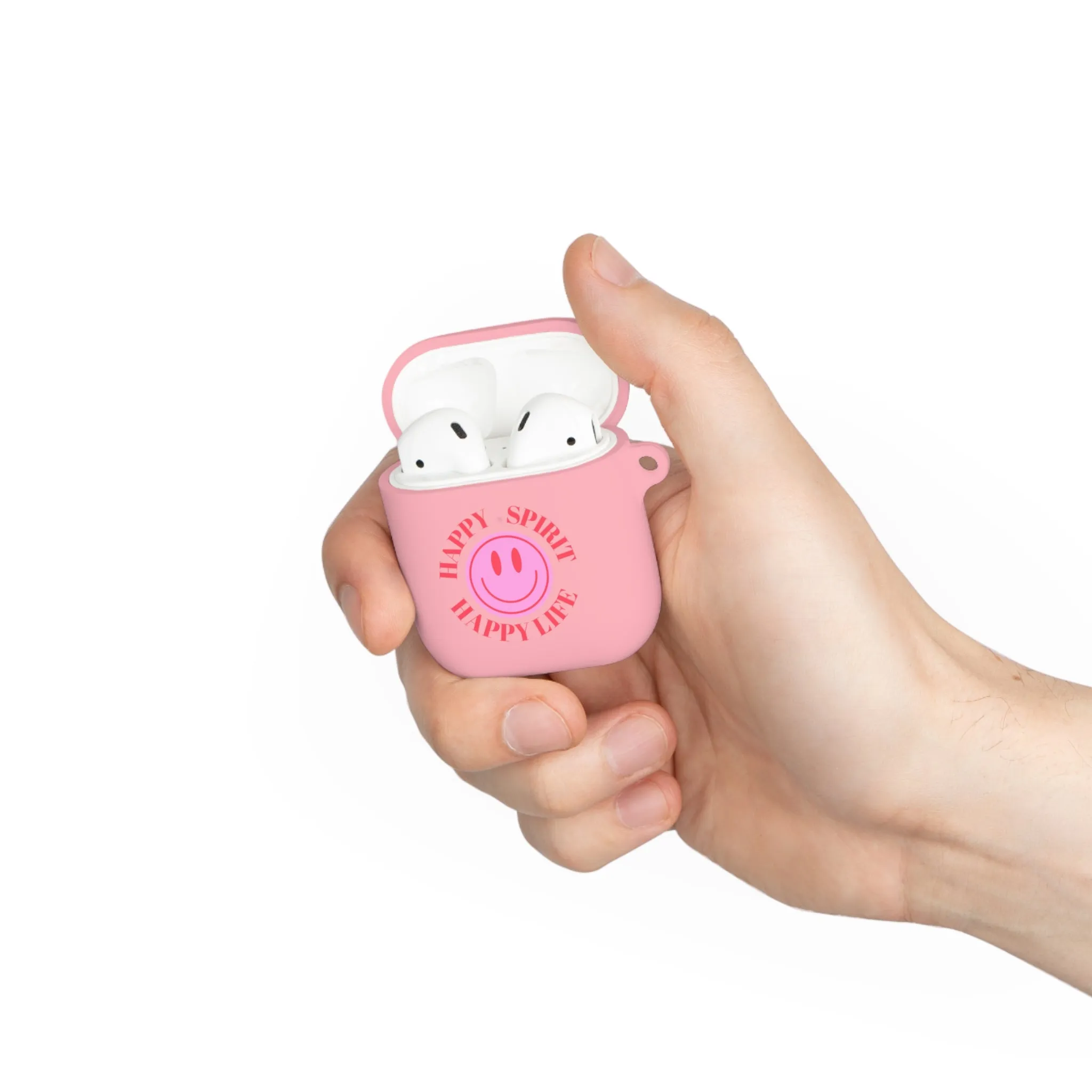 Happy Spirit Happy Life AirPods and AirPods Pro Case Cover, AirPods and AirPods Pro Case Cover, VSCO girl, Smiley Happy Life Protector Case