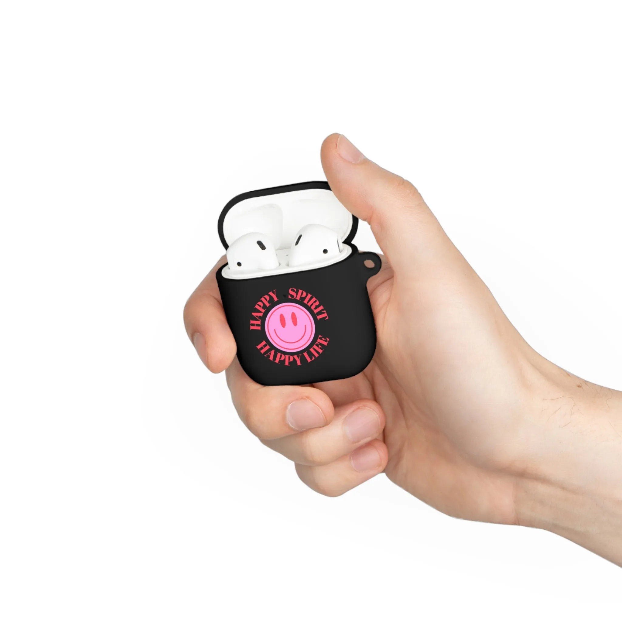 Happy Spirit Happy Life AirPods and AirPods Pro Case Cover, AirPods and AirPods Pro Case Cover, VSCO girl, Smiley Happy Life Protector Case