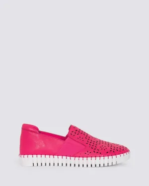 HAREL SNEAKERS HOT PINK LEATHER