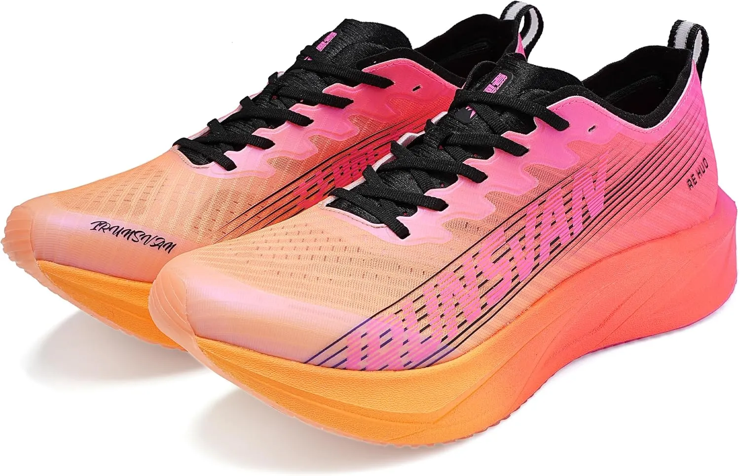 Heat 2.0 Carbon Plate Marathon Running Shoes for Men Anti-Slip Ultra-Light Rebound Athletic Man Sport Shoes Sneakers