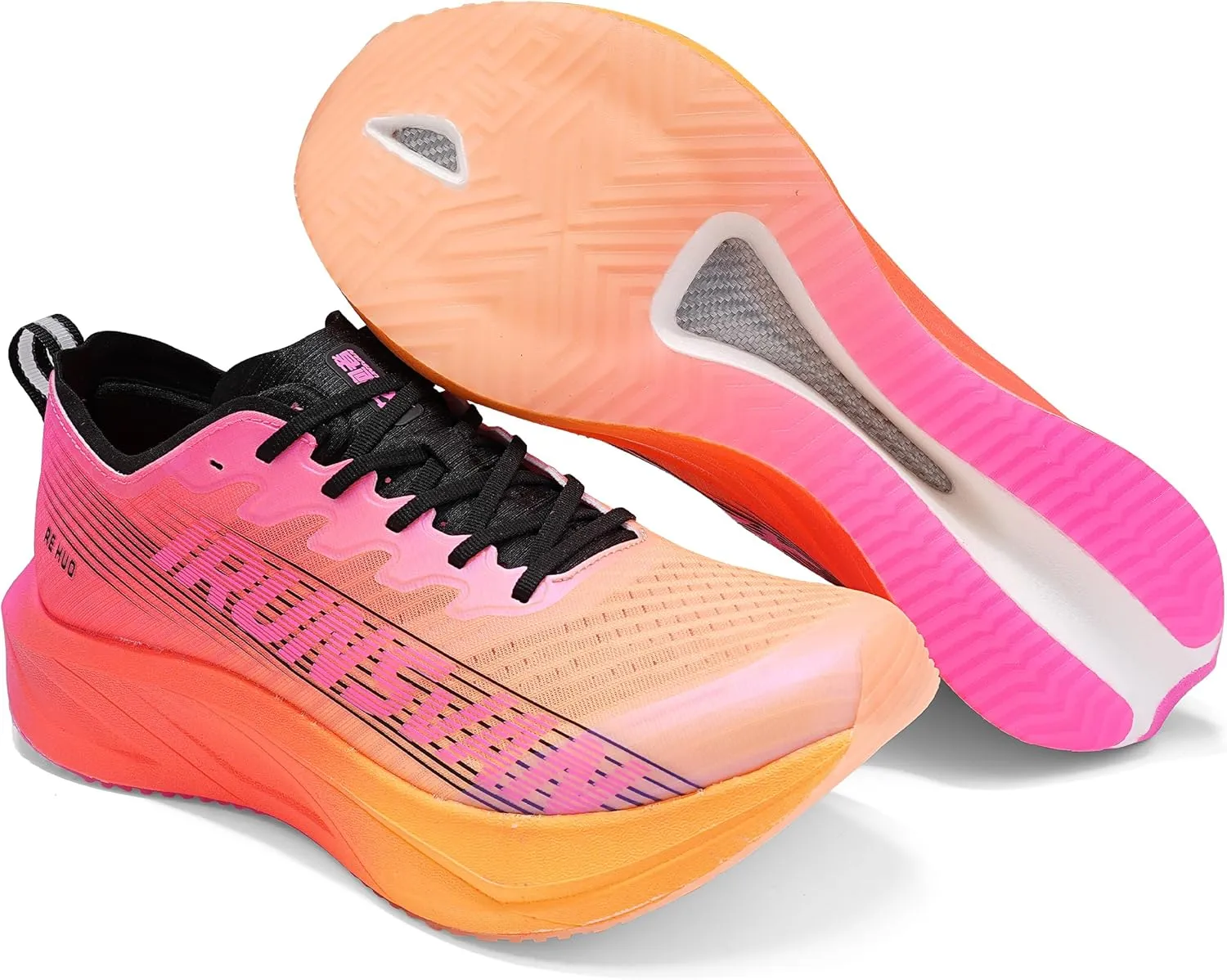 Heat 2.0 Carbon Plate Marathon Running Shoes for Men Anti-Slip Ultra-Light Rebound Athletic Man Sport Shoes Sneakers