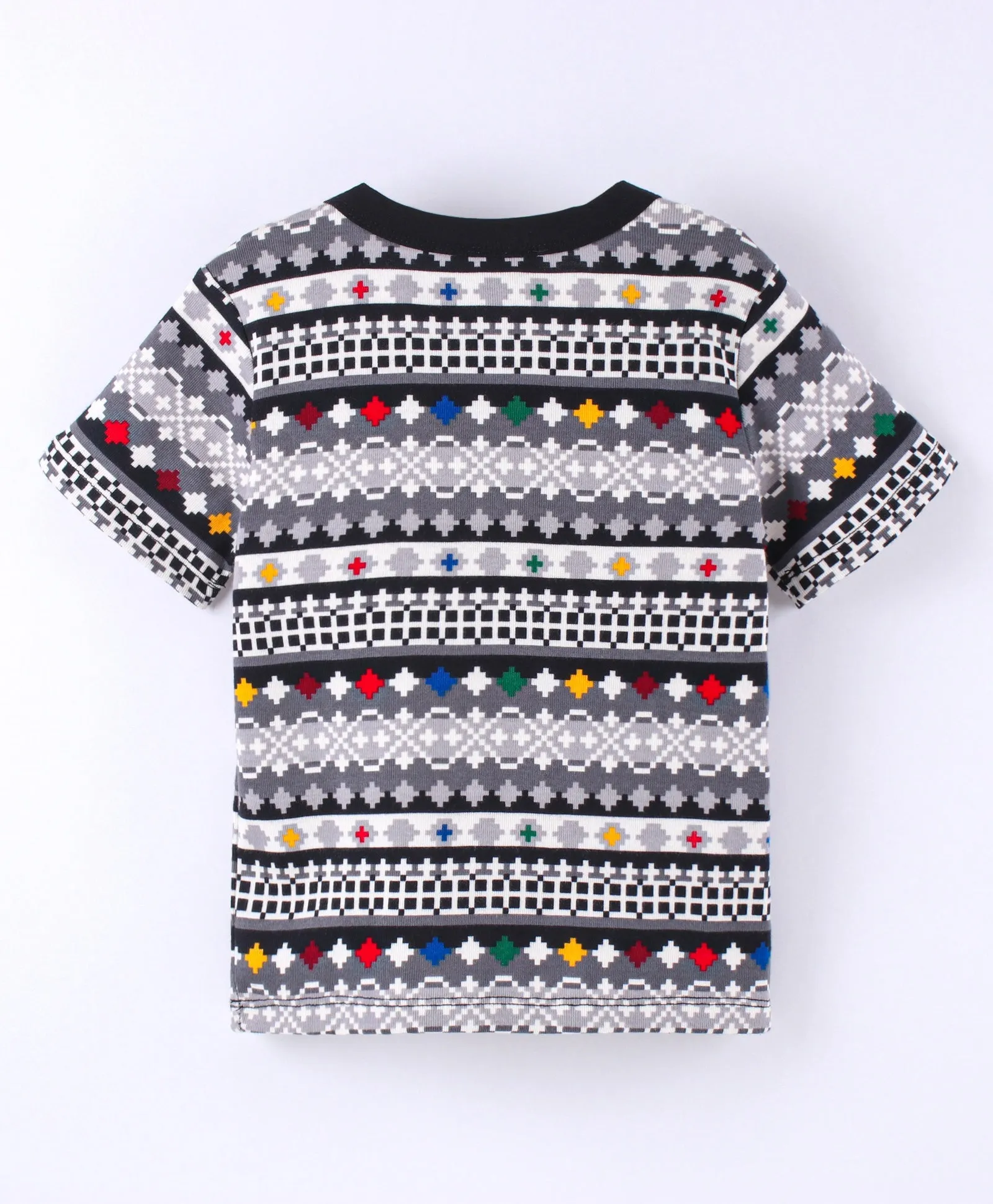 Jacquard Printed Tshirt Short Set