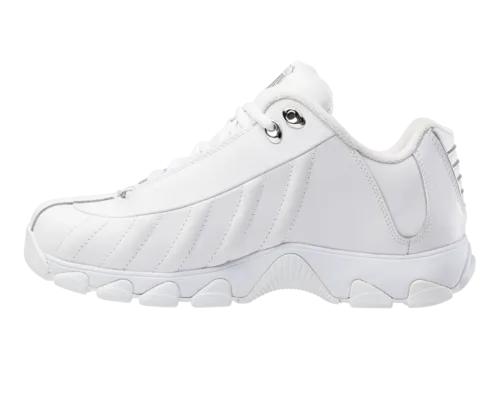 K-Swiss Men's St329 Cmf White Silver Silver Shoes