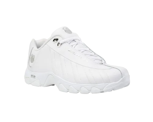 K-Swiss Men's St329 Cmf White Silver Silver Shoes