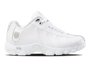 K-Swiss Men's St329 Cmf White Silver Silver Shoes