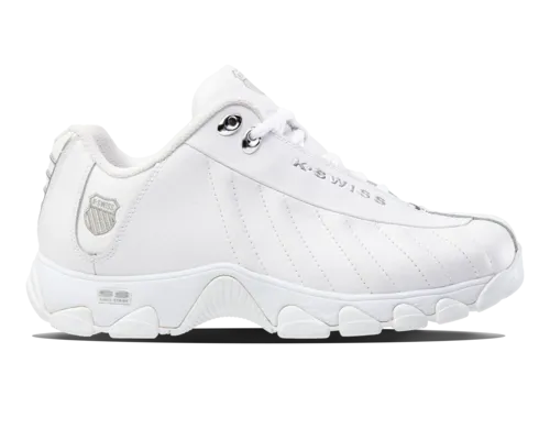 K-Swiss Men's St329 Cmf White Silver Silver Shoes