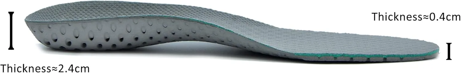 Knixmax Women's Sport Shoe Insoles, Comfort Thin Cushioning Orthotic Sneaker Inserts for Woman, Breathable Running Innersoles Replacement Boot Liners Grey EU 36