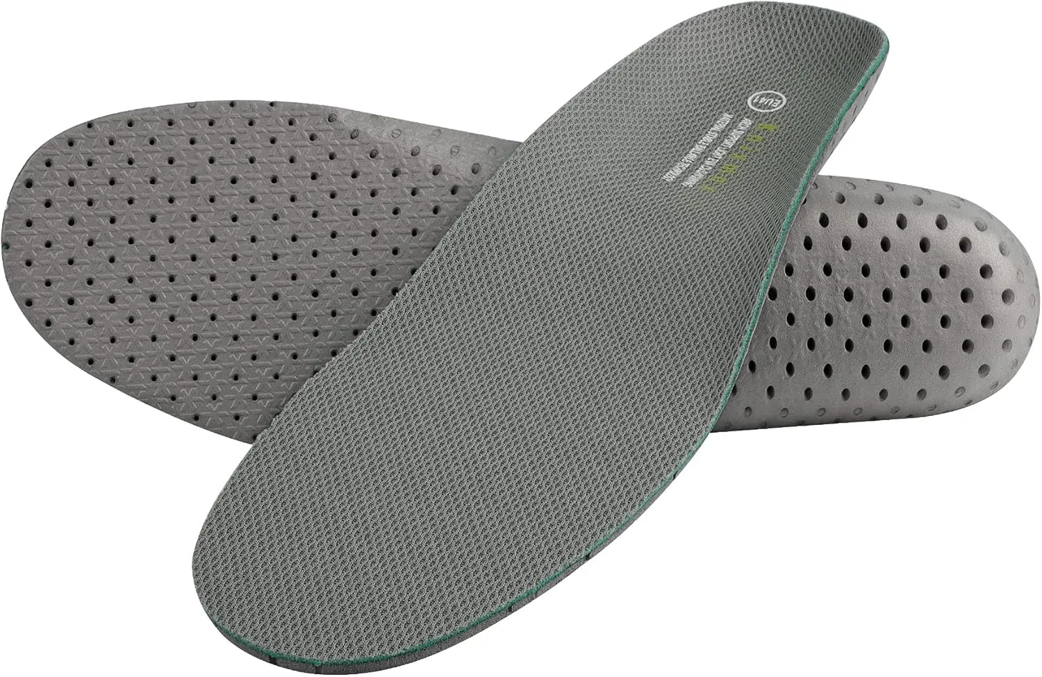 Knixmax Women's Sport Shoe Insoles, Comfort Thin Cushioning Orthotic Sneaker Inserts for Woman, Breathable Running Innersoles Replacement Boot Liners Grey EU 36