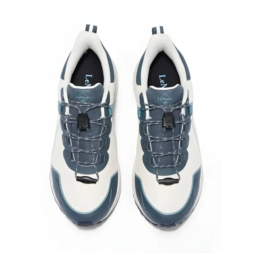 Lemieux Trax 2.0 Waterproof Trainers Petrol/Ecru