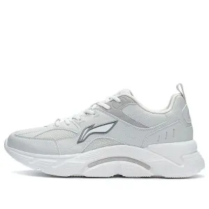 Li-Ning Running 'Light Gray White' sneakers, white