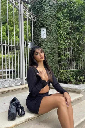 Liana Mini Dress - Black