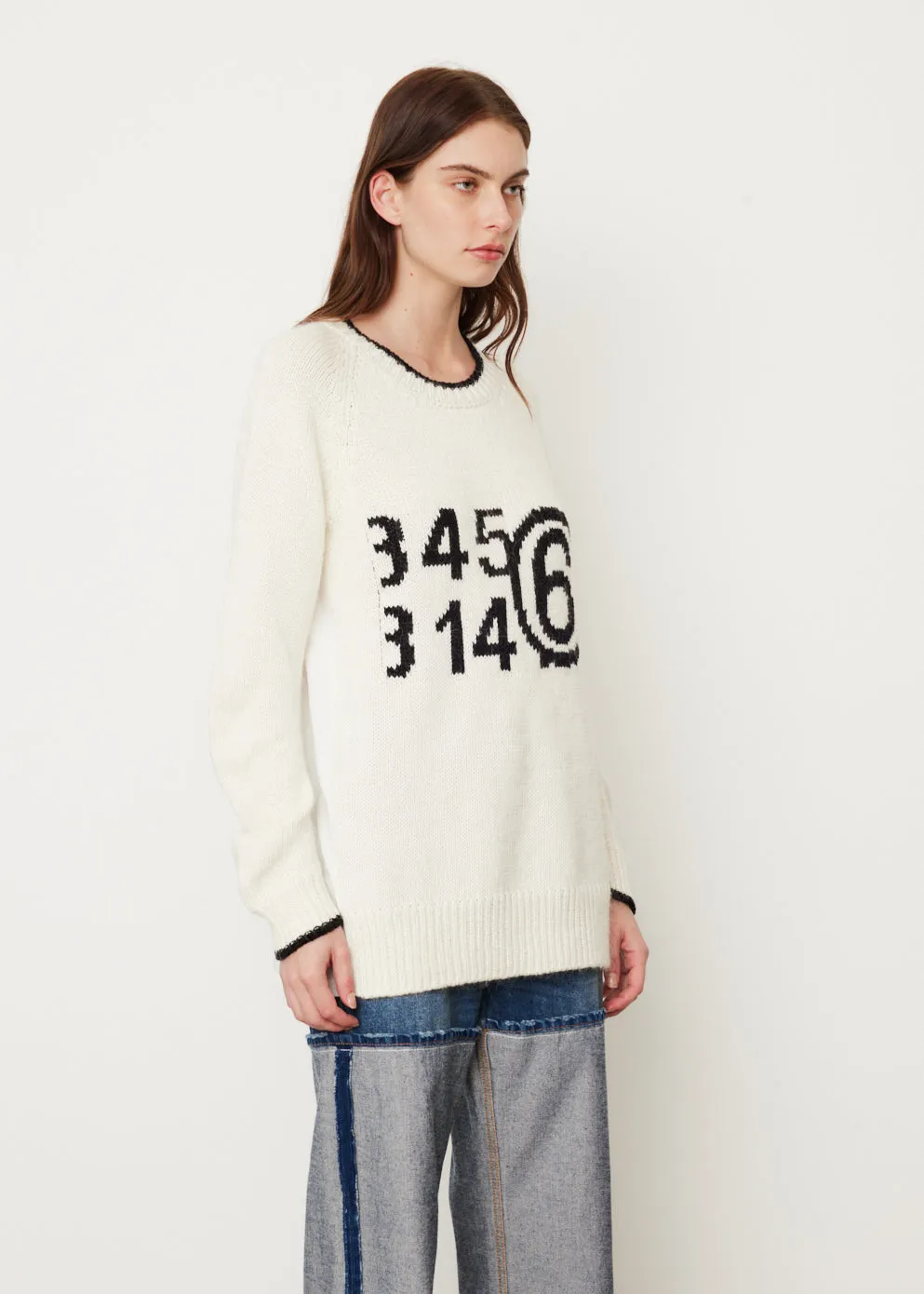 Logo Intarsia Knit