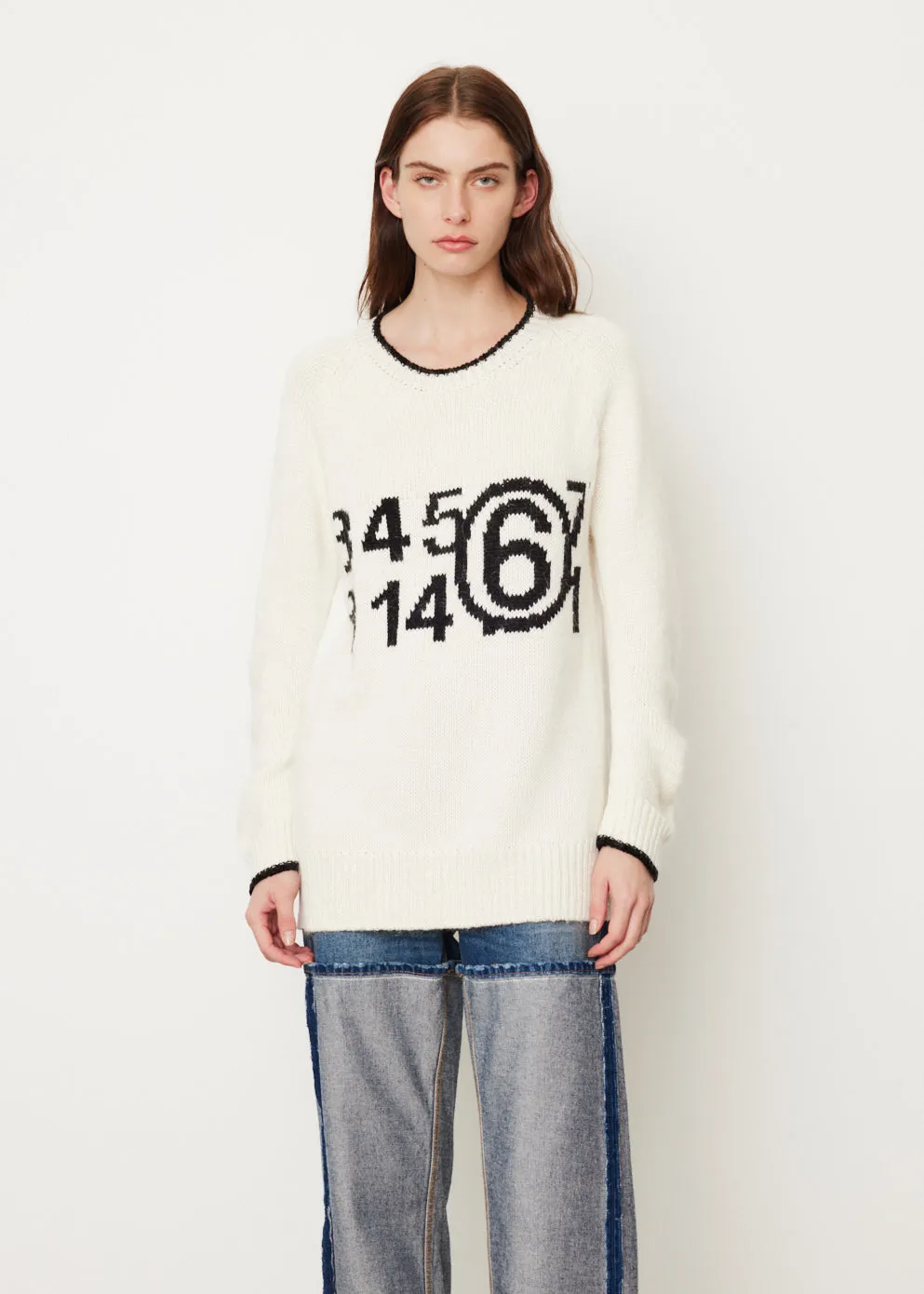 Logo Intarsia Knit