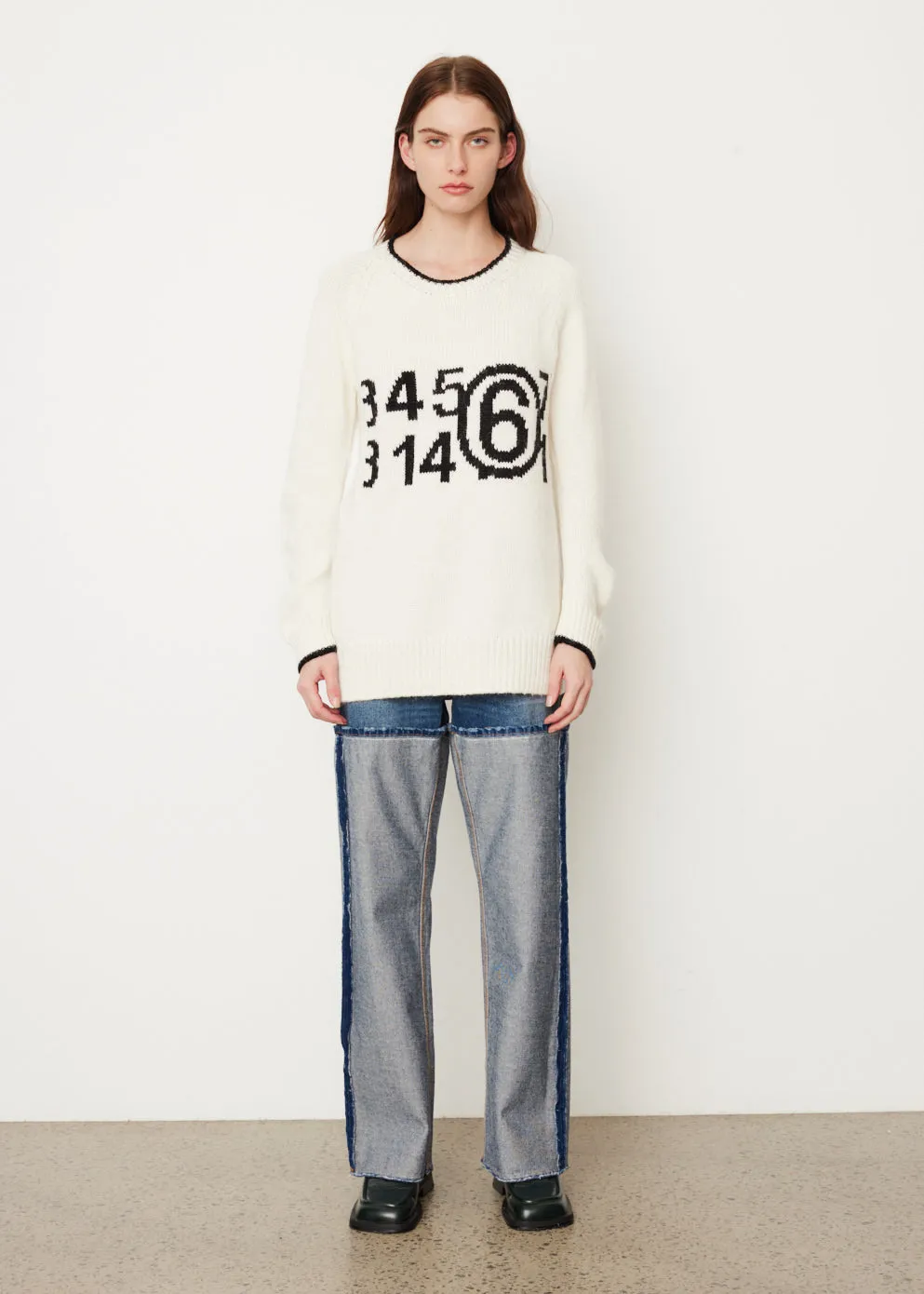 Logo Intarsia Knit