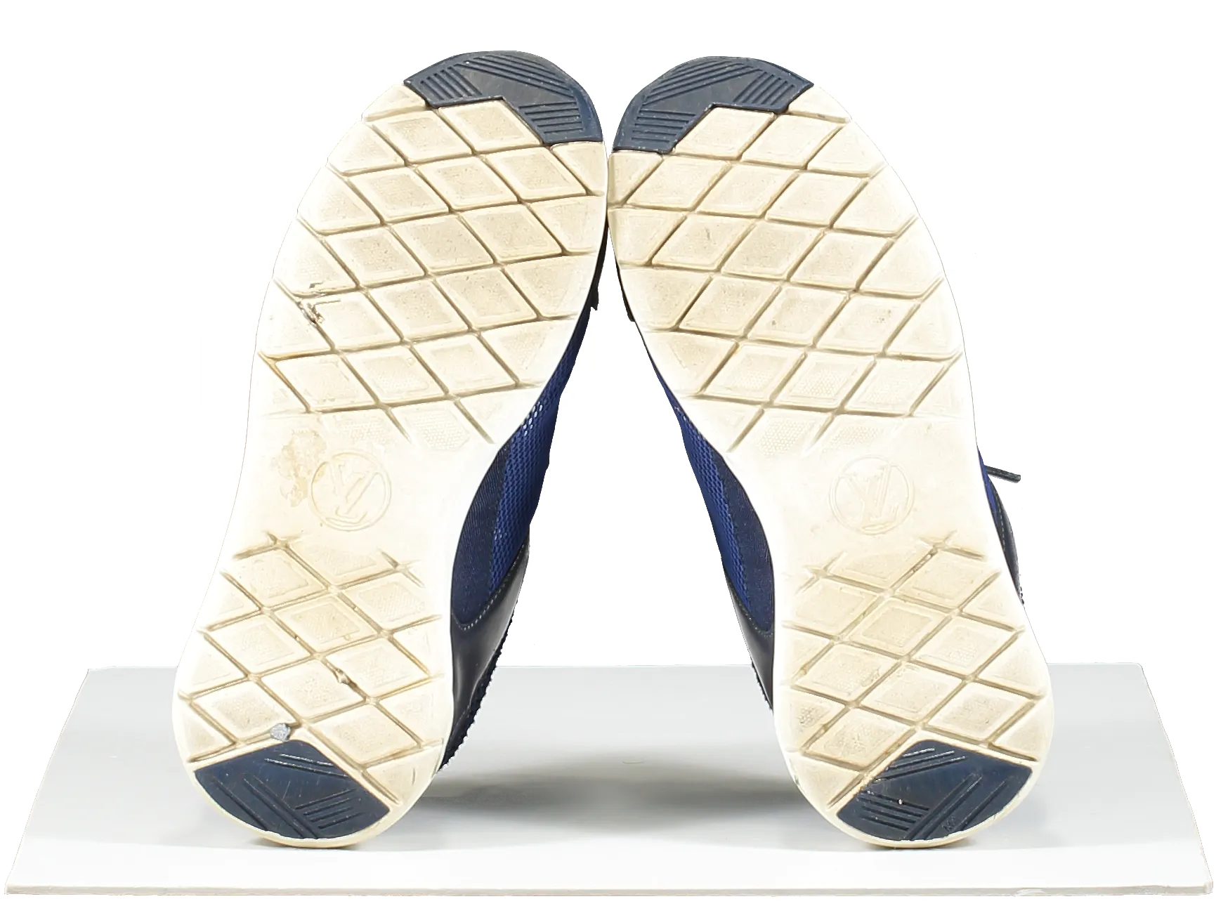 Louis Vuitton Blue Lv Logo Mesh Trainers UK 3 EU 36 👠